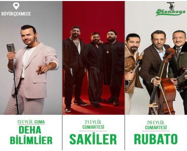 Büyükçekmece Eser Premium Hotel & Spa MONKEYS’de Deha BİLİMLİER, SAKİLER ve RUBATO Galaları